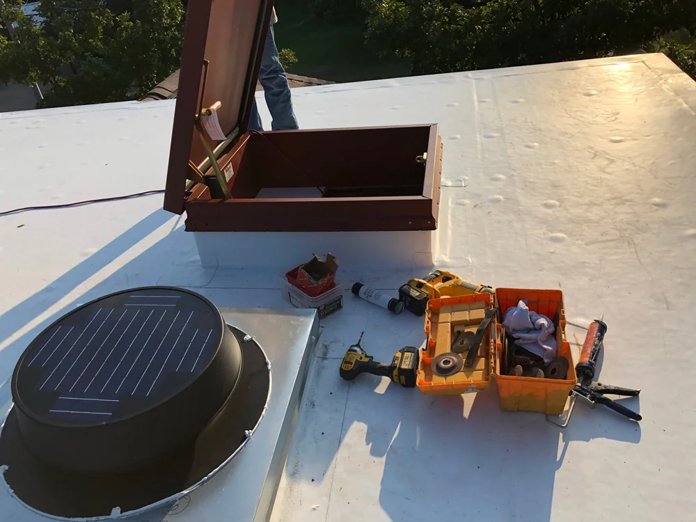 flat roof access hatch