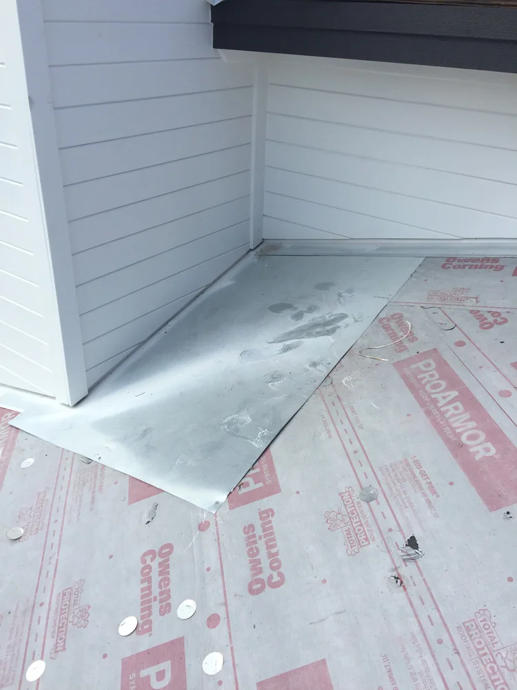 metal roof install